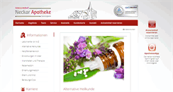 Desktop Screenshot of neckarapotheke.de